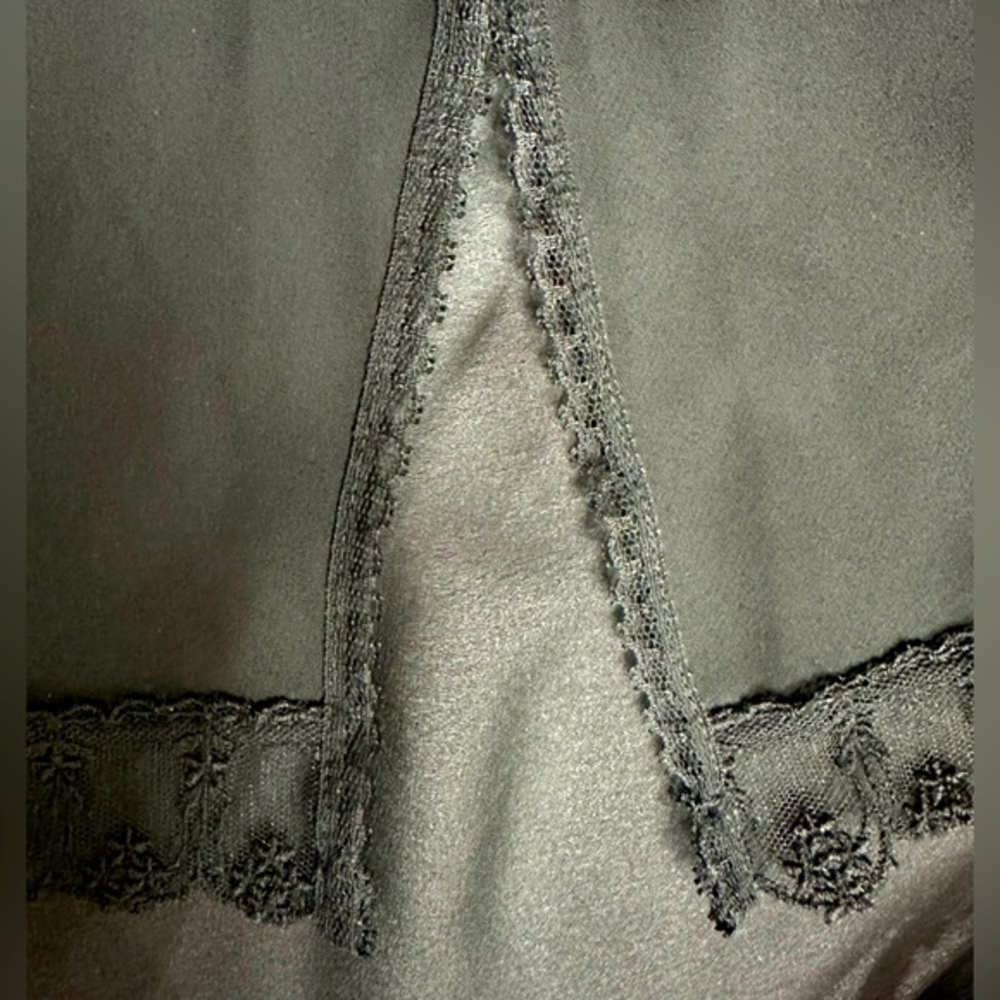 Wondermaid Half Slip Skirt Black Maxi Lingerie Beautiful Lace Detailing Size‎ S